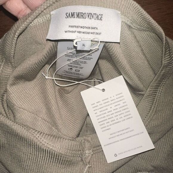 NWT Sami Miro Vintage Asymmetric Tee Shirt - Picture 6 of 8